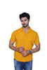 Yellow Casual Half Sleeves Shirt