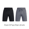 Pack OF 2 Shorts Black and charcoal