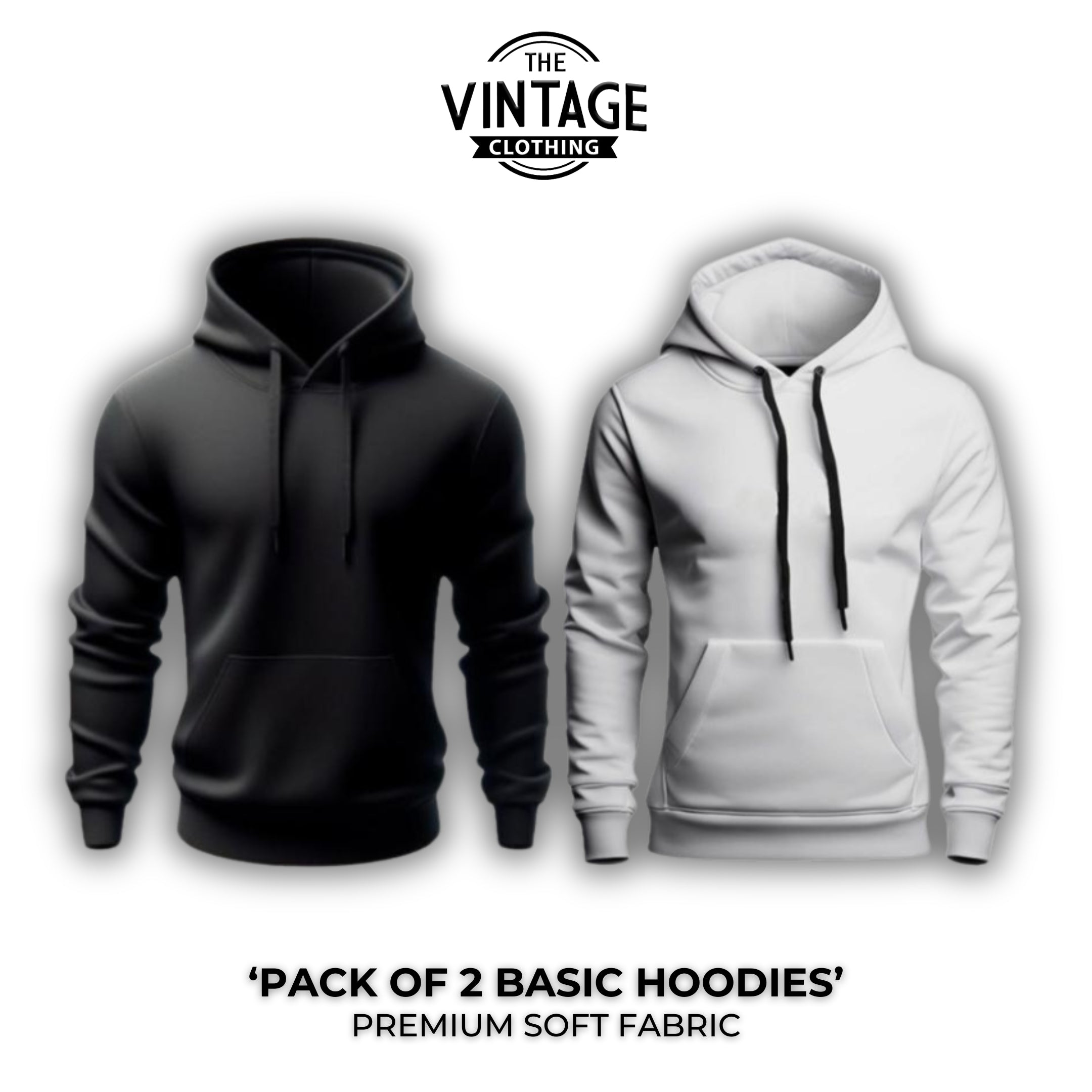 Pack of 2 Basic Hoodies