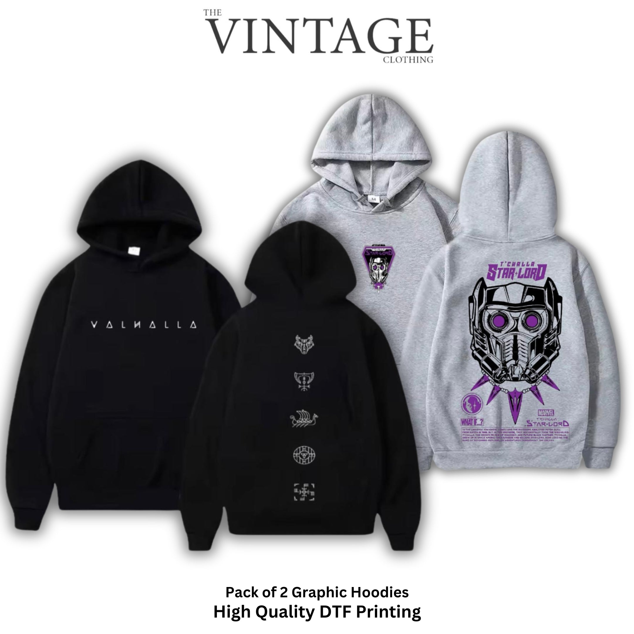 Pack Of 2 Digital Printed Hoodies Thevintageclothings pack-of-2-digital-printed-hoodies-thevintageclothings