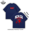 Reckless Oversized Dropshoulder Tee - DTF Printed Tshirt for Men and Women