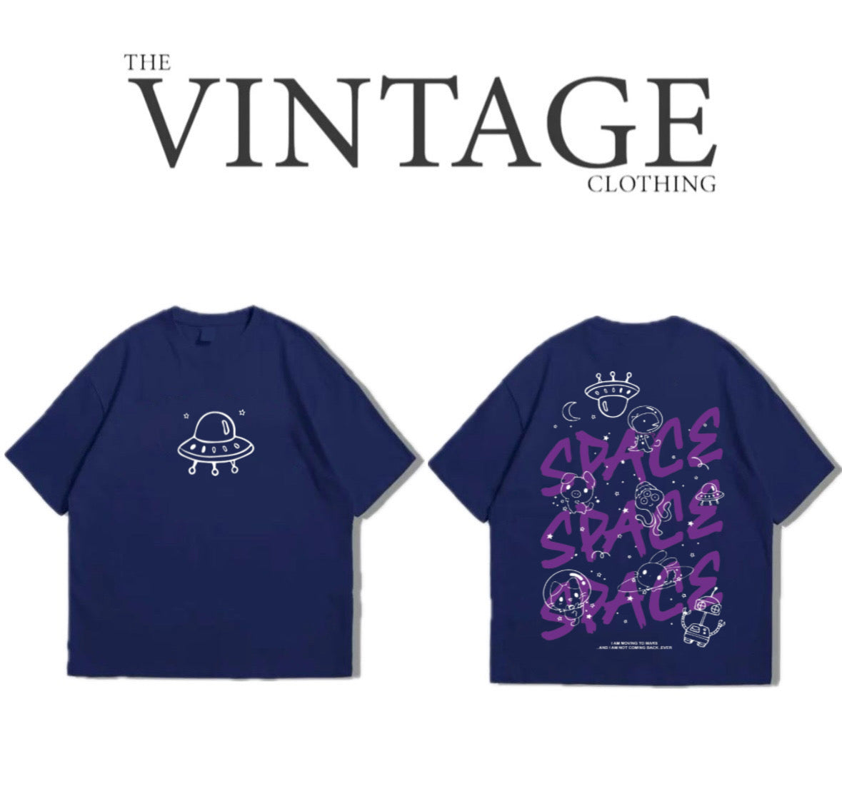 Spaces Oversized Dropshoulder Tee - DTF Printed Tshirt for Men and Women