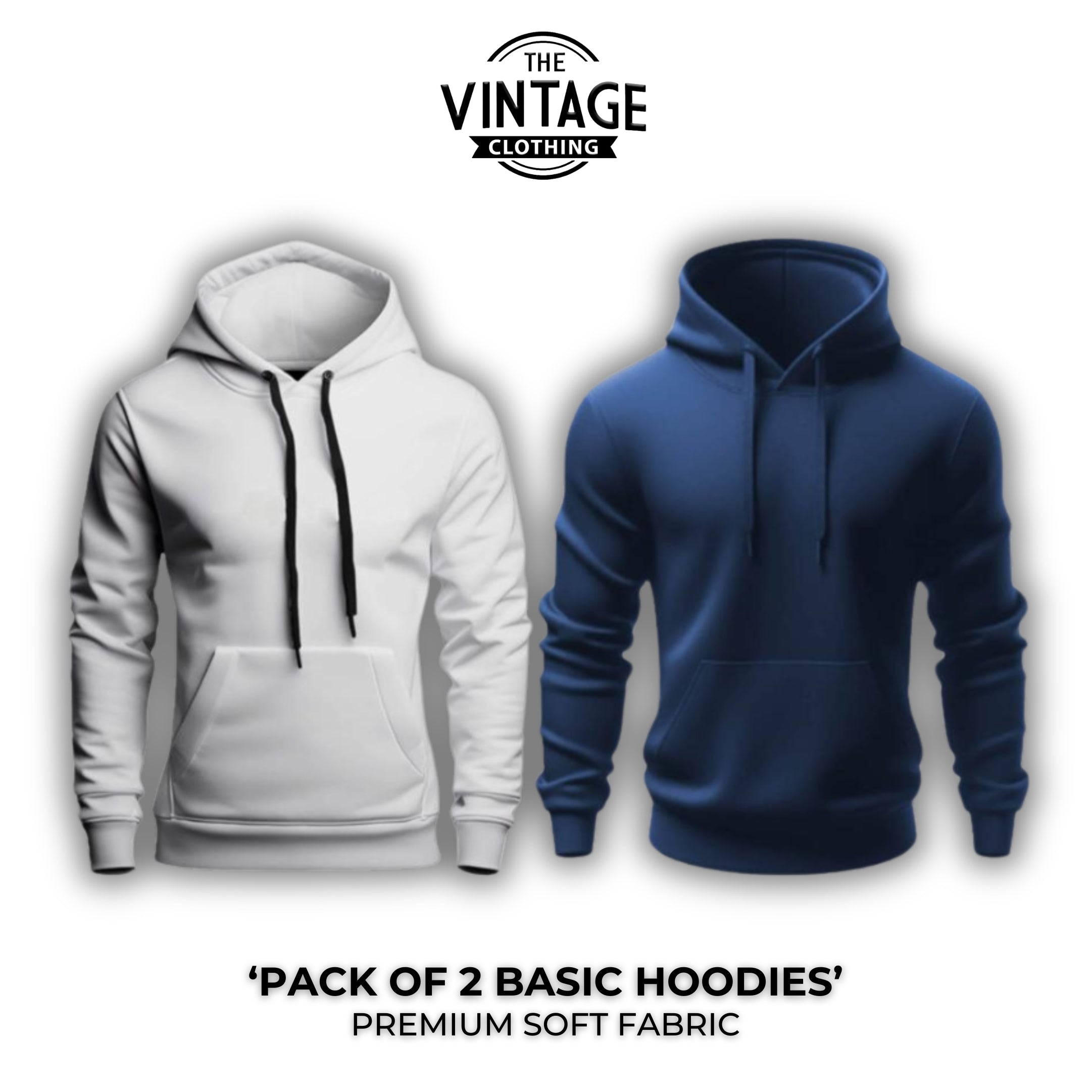 Pack of 2 Basic Hoodies