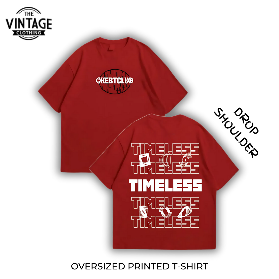 Timeless Oversized Dropshoulder Tee - DTF Printed Tshirt for Men and Women