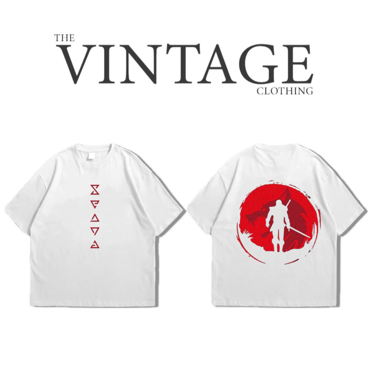 Warrior Oversized Dropshoulder Tee - DTF Printed Tshirt for Men and Women