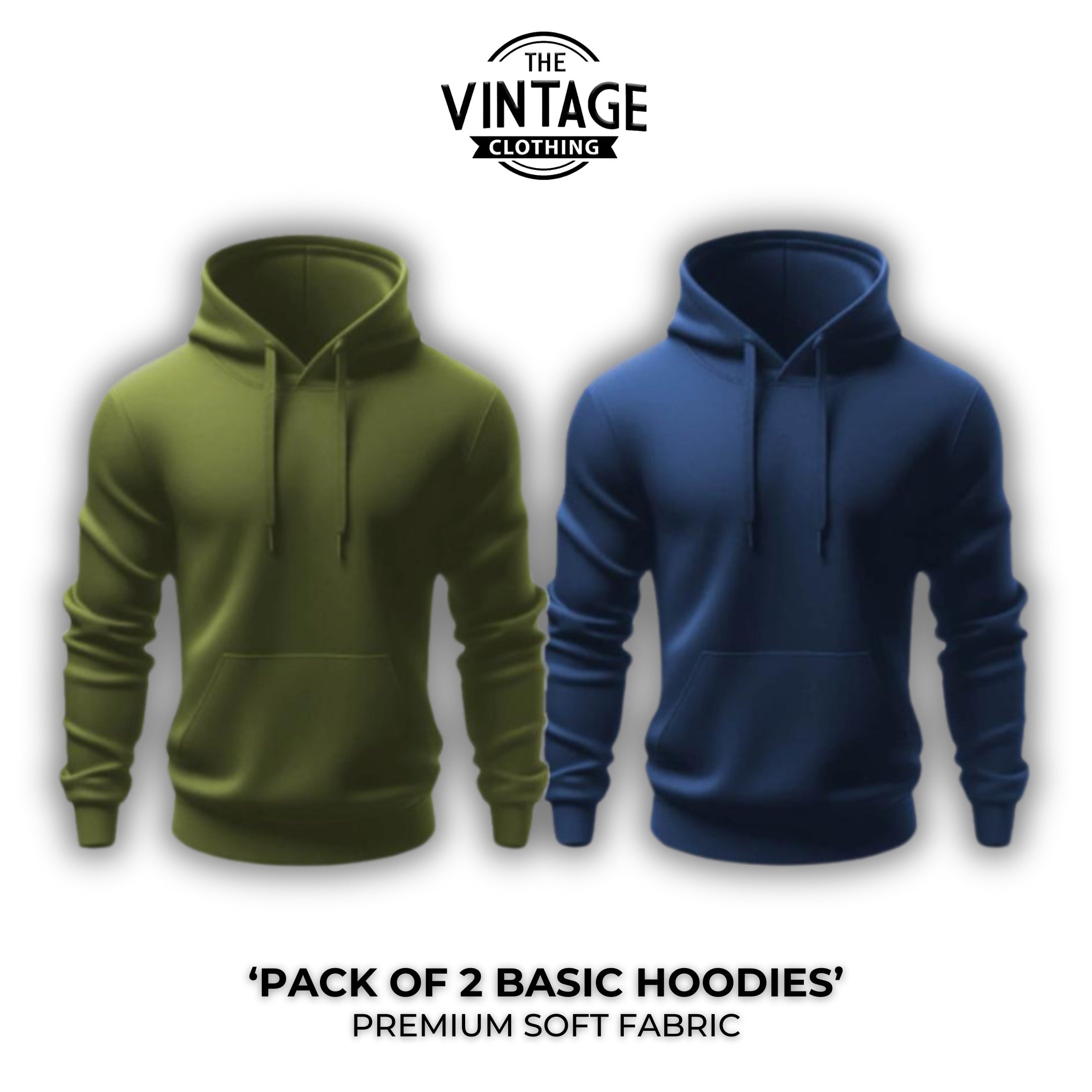 Pack of 2 Basic Hoodies