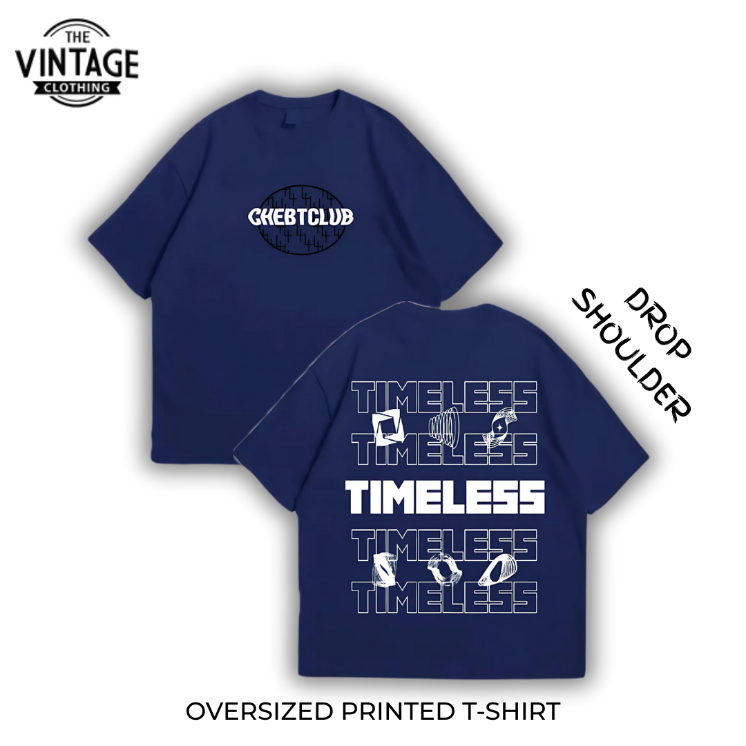 Timeless Oversized Dropshoulder Tee - DTF Printed Tshirt for Men and Women