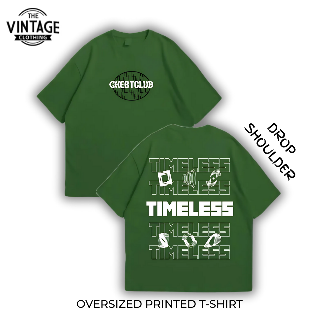 Timeless Oversized Dropshoulder Tee - DTF Printed Tshirt for Men and Women