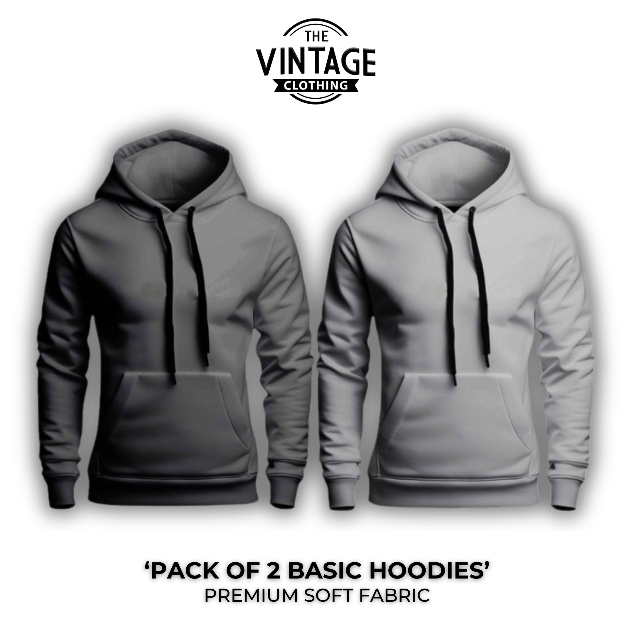 Pack of 2 Basic Hoodies