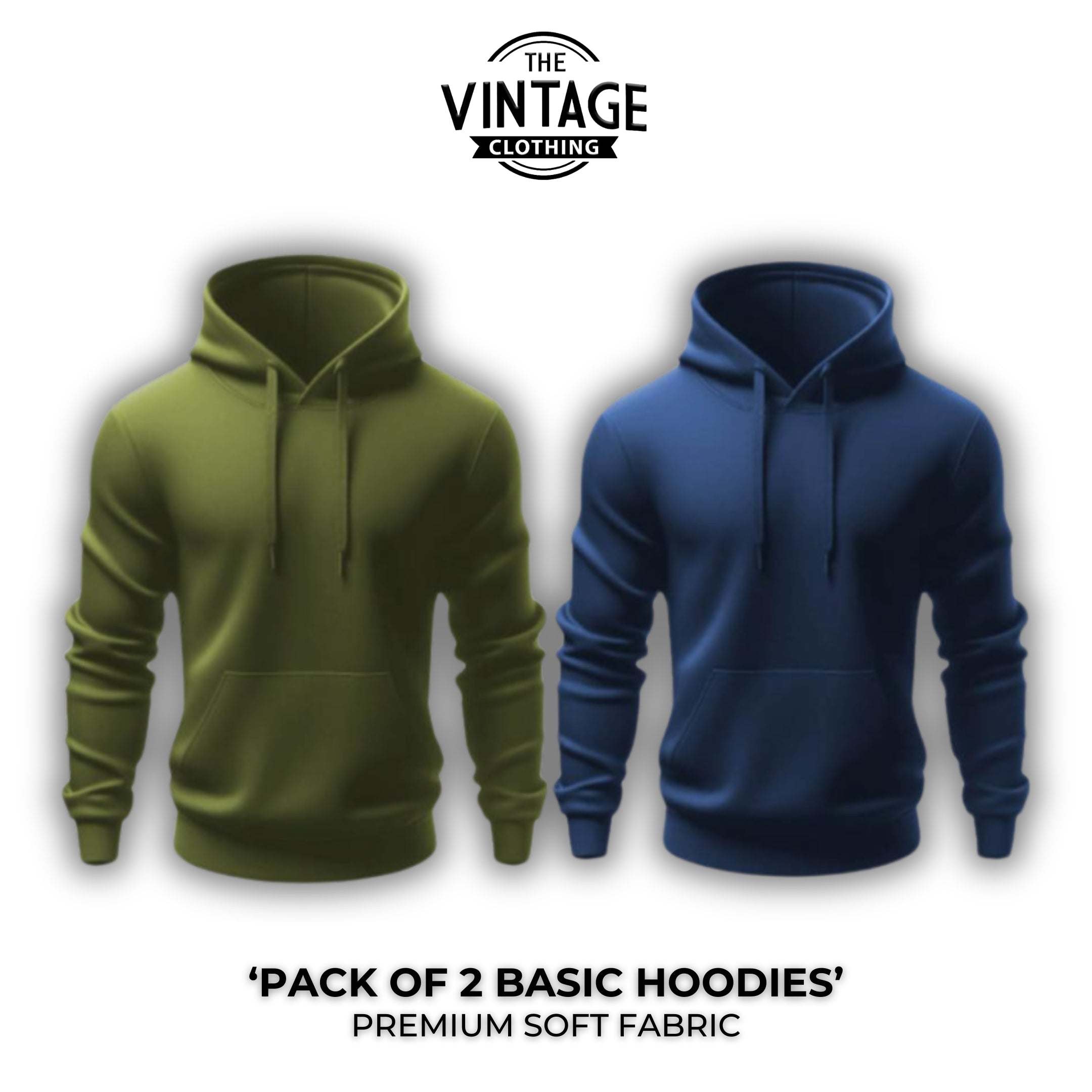 Pack of 2 Basic Hoodies