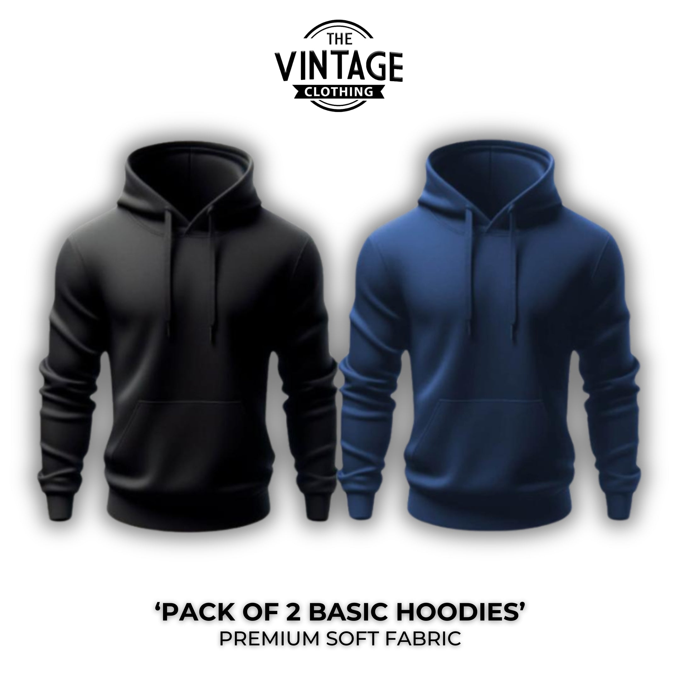 Pack of 2 Basic Hoodies