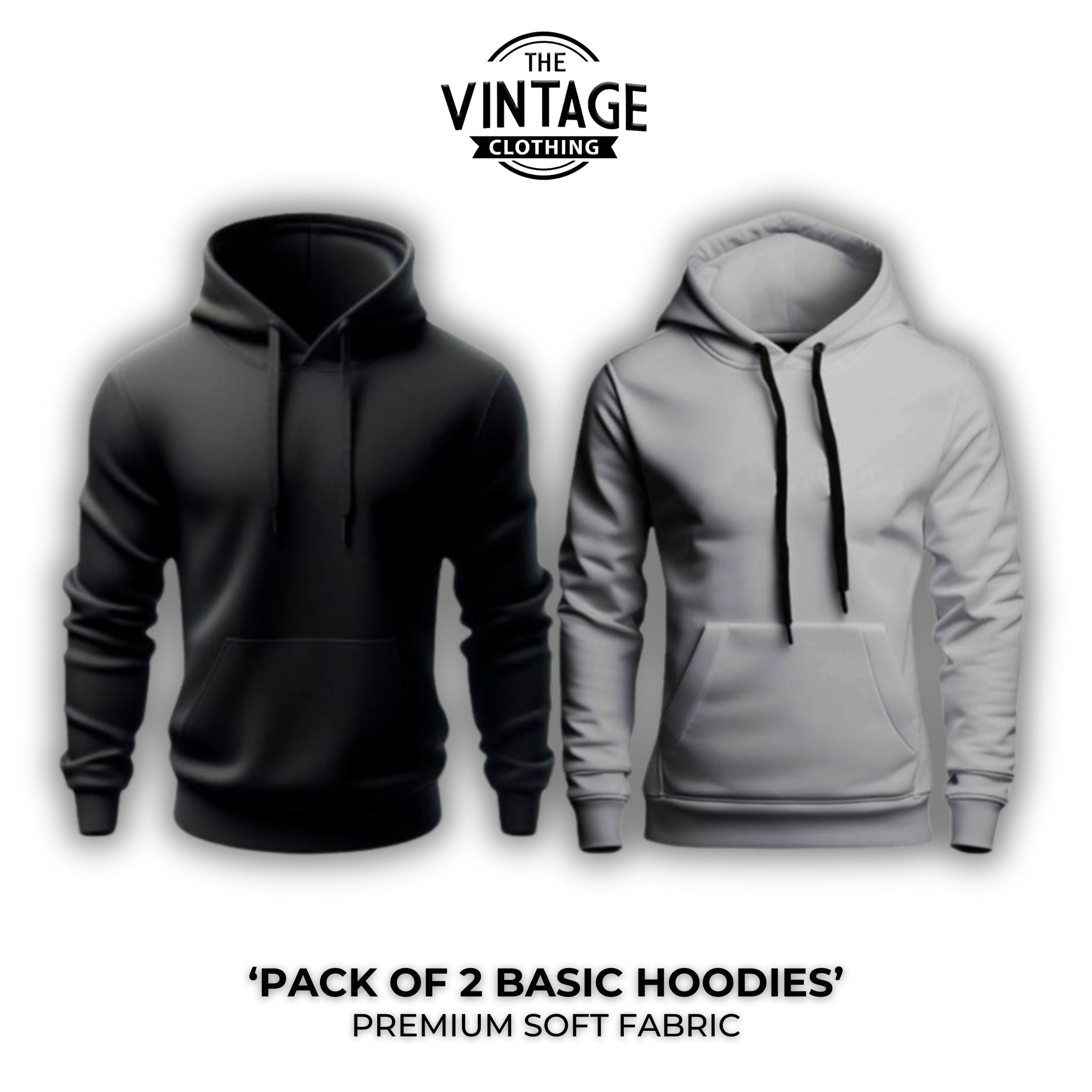 Pack of 2 Basic Hoodies