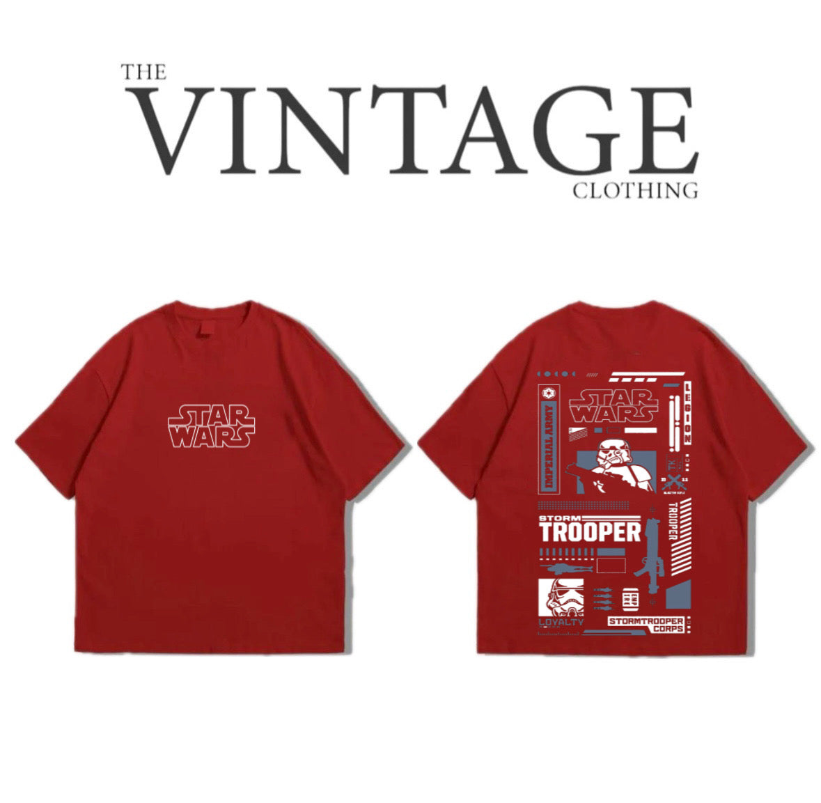 Trooper Oversized Dropshoulder Tee - DTF Printed Tshirt for Men and Women