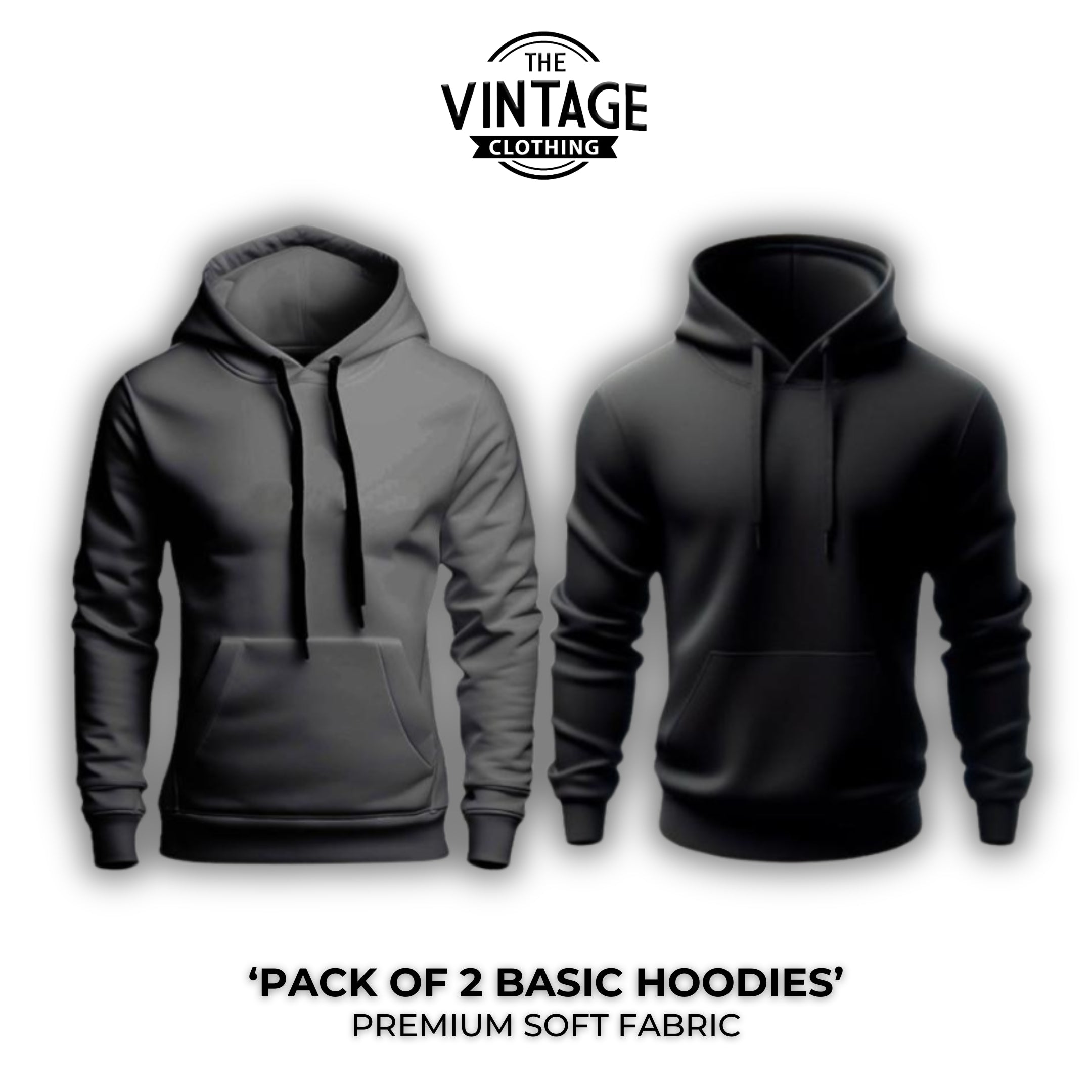 Pack of 2 Basic Hoodies