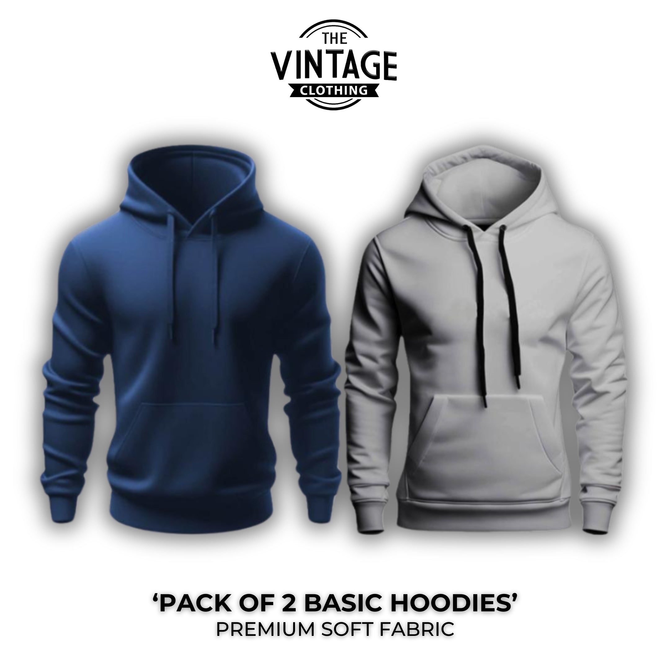 Pack of 2 Basic Hoodies