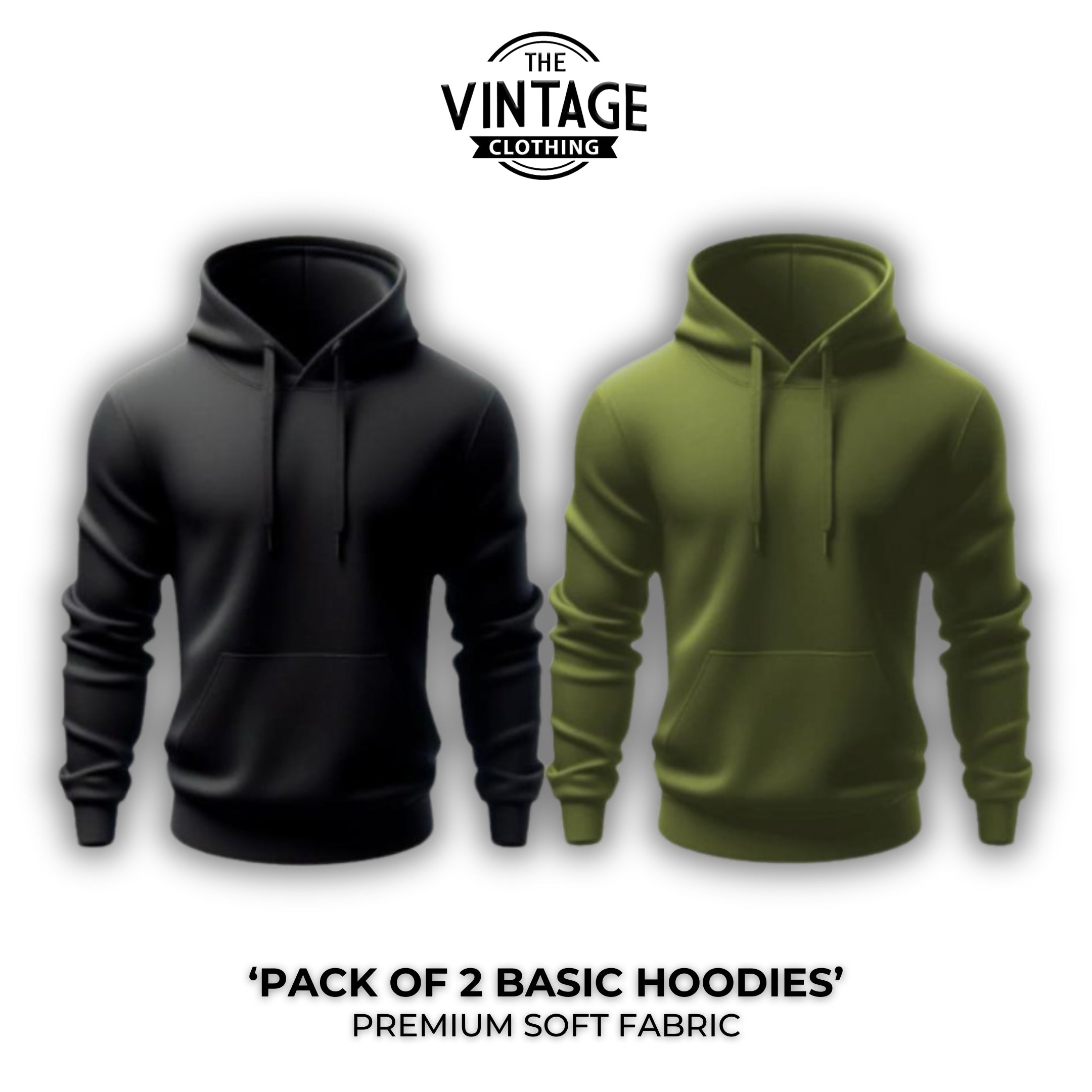 Pack of 2 Basic Hoodies