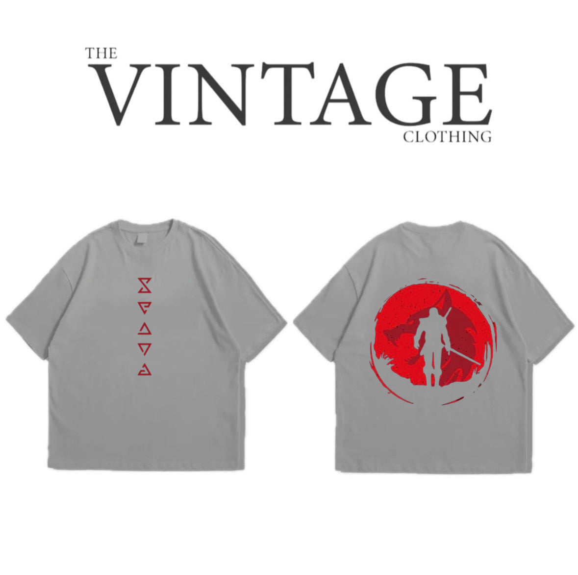 Warrior Oversized Dropshoulder Tee - DTF Printed Tshirt for Men and Women