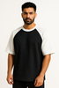 Pack of 2 - Oversized Raglan Waffle Knit T-Shirts