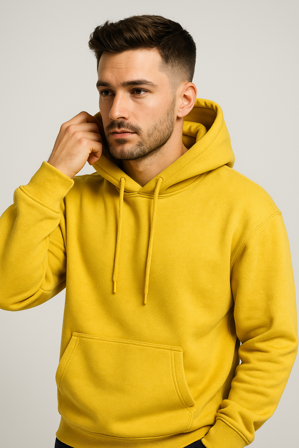 Pack of 2 Basic Charcoal & Yellow Hoodies
