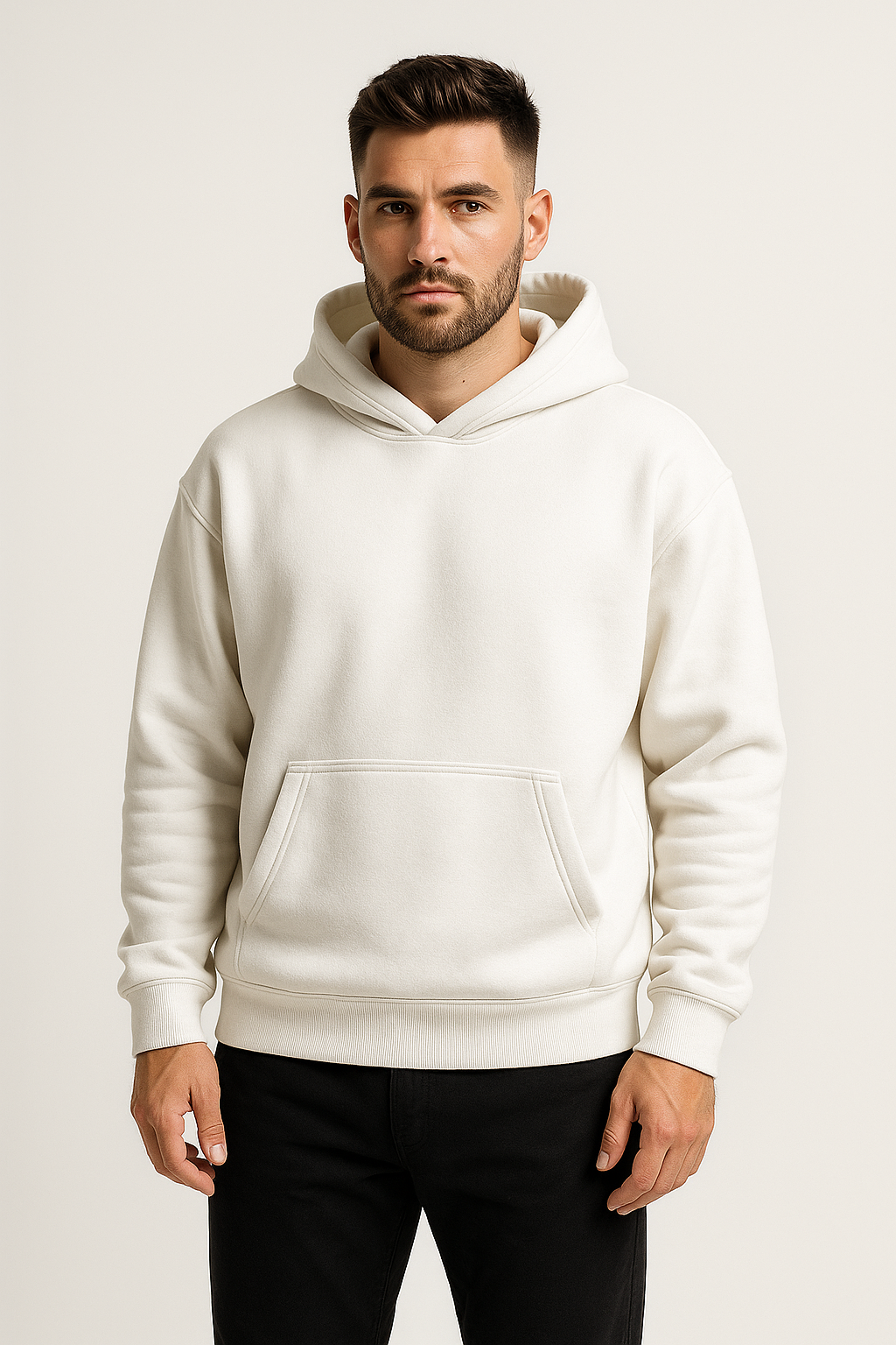 Pack of 2 Basic White & Maroon Hoodies
