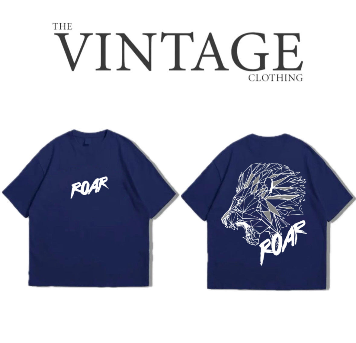 Roar Oversized Dropshoulder Tee - DTF Printed Tshirt for Men and Women