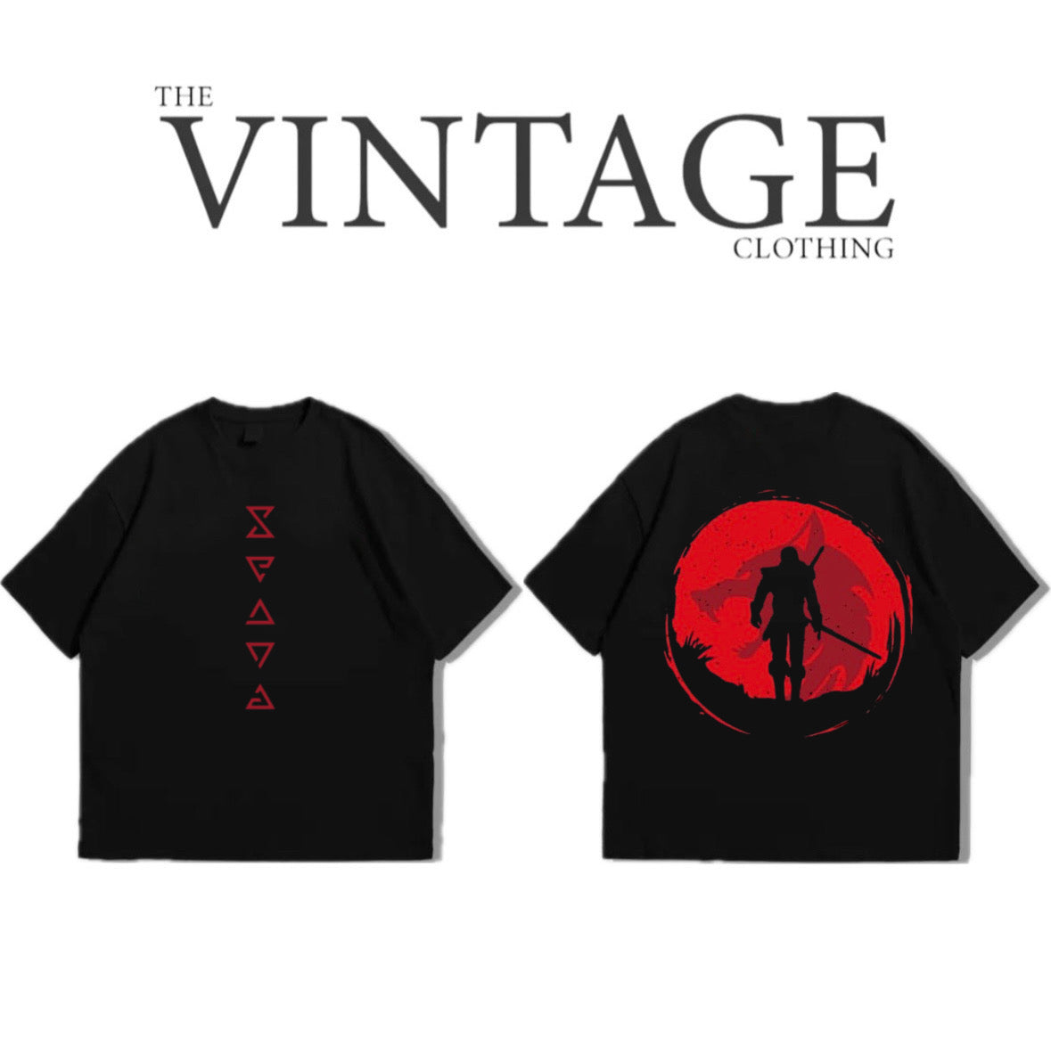 Warrior Oversized Dropshoulder Tee - DTF Printed Tshirt for Men and Women