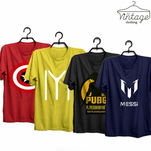 Pack of 4 Printed T-Shirt